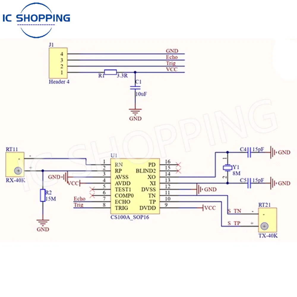 HC-SR04 Latest Version Ultrasonic Ranging Module Wide Voltage 3-5.5V Sensor for Robot Obstacle Avoidance, Object Detection