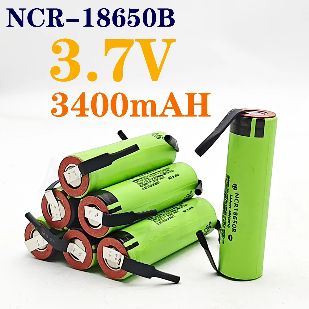 

AIMJIN 34B NCR18650B 3.7v 3400mah 18650 Lithium Rechargeable Battery with Nickel Sheet