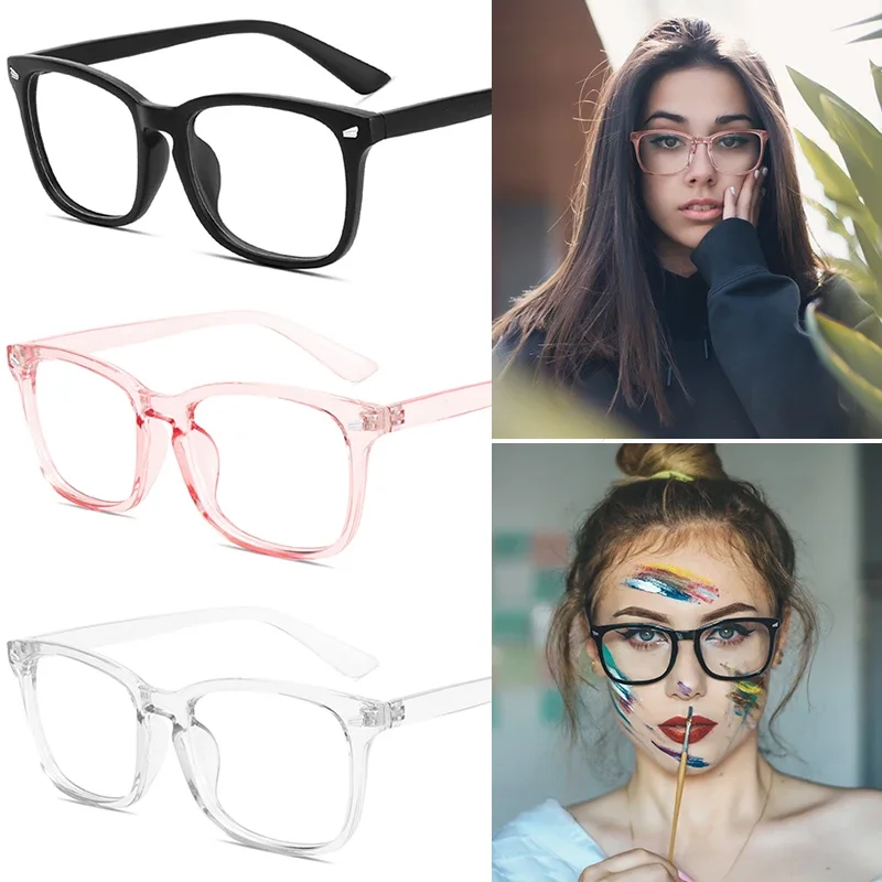 WOWSUN Blue Light Blocking Glasses, Anti Eye Strain Headache (Sleep Better),Computer Glasses UV400 Transparent Lens W-107