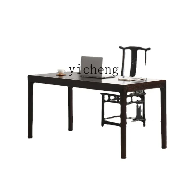 Xl Door Frame Desk Calligraphy Table New Chinese Style All Solid Wood Chinese Style Walnut Color Painting TableD17