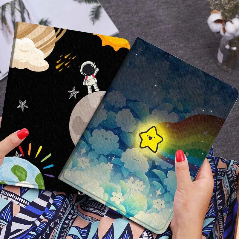 

Cartoon Star Rainbow Cloud Gift Tablet Case For Lenovo Xiaoxin Legion Pad Tab Pro GT Y700 Gen4 2 11 P11 M10 K10 3rd Plus Gen