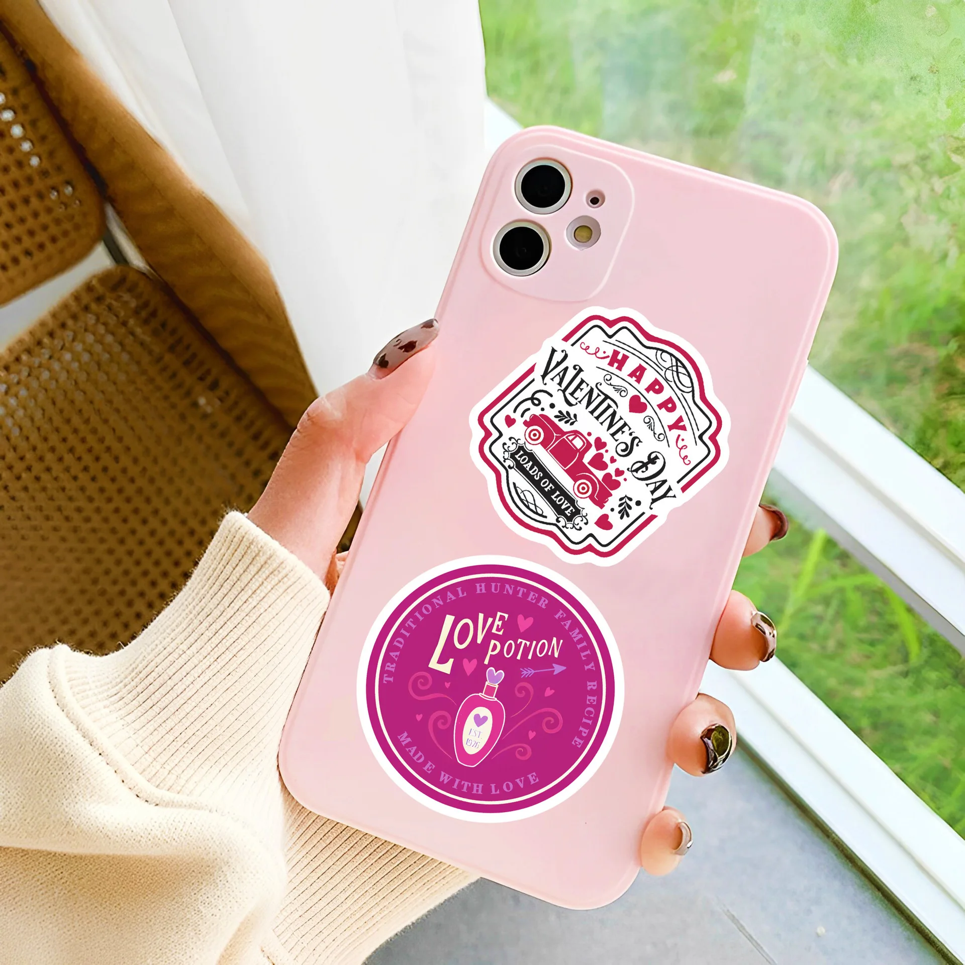 10/50 Stück Retro-Liebesaufkleber Ästhetische Valentinstag-Cartoon-Dekoration Geschenke DIY Notizbuch Handy Kühlschrank Fahrrad Laptop Kinderspielzeug