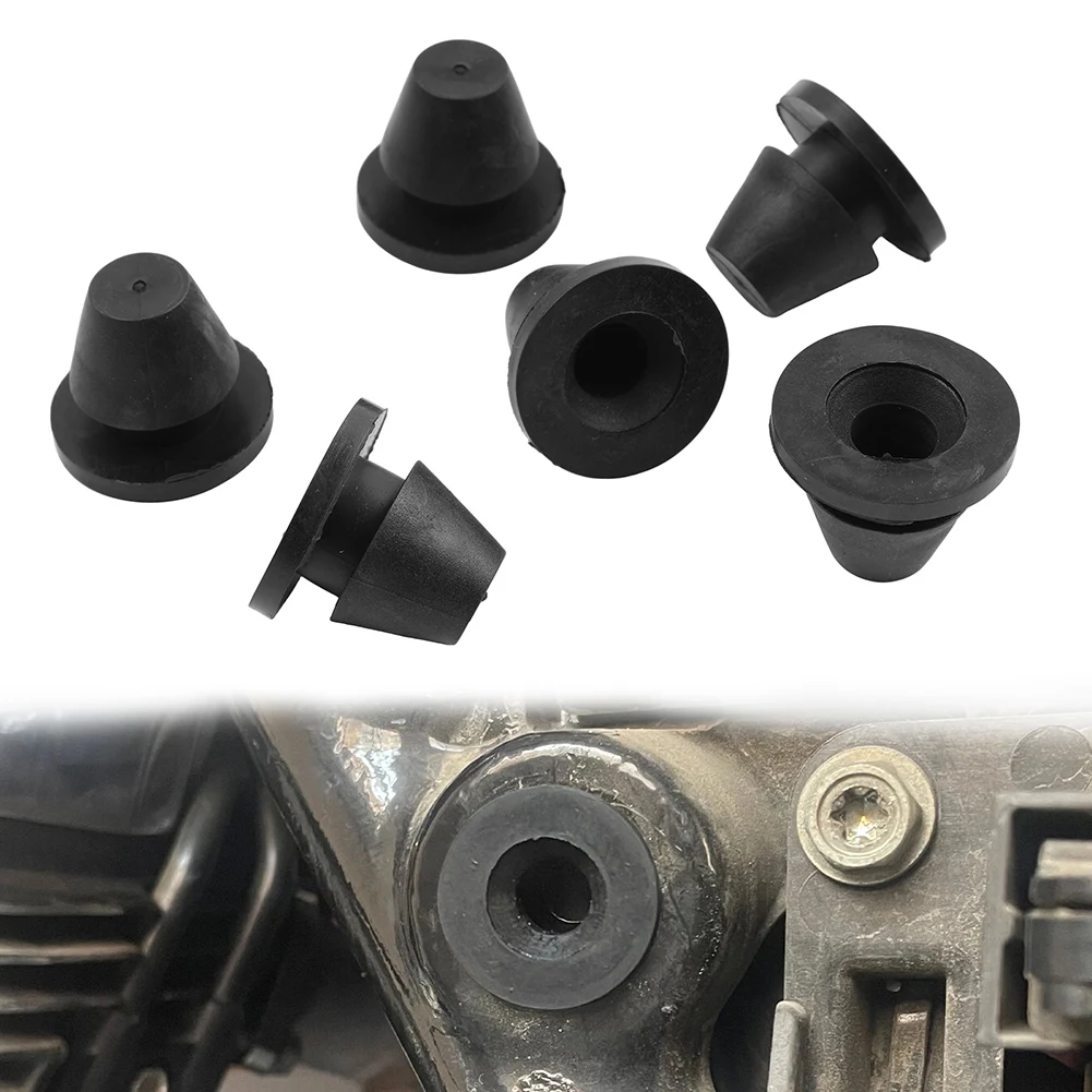 Motorbike Rubber Side Cover Grommets 6PCS/SET For Harley Davidson Touring Road Electra Glide 2008-2024