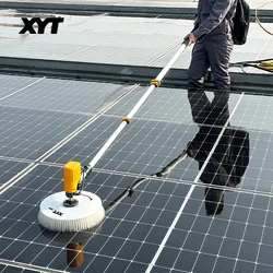 Factory Outlet Solar Panel Cleaning Tool Cleaner Rotating Brush Kit Photovoltaic Washing Machine Robot With Brushless Motor