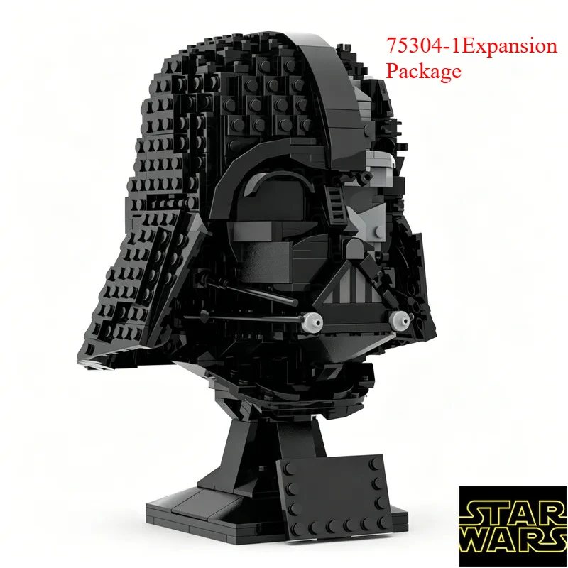 145 Piezas MOC Star Wars Casco de Darth Vader, Juguetes para Niños, Bloques de Construcción Creativos, Modelo de Ladrillos de la Famosa Serie de Películas, Regalo de Navidad