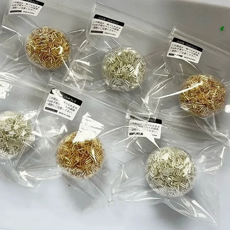 Unvented Rattling Sensory Fidget Ball Metal Tube Bead Fidget Squeeze Satisfying Noise Hand Toy For Adult Stress Anxiety Relief
