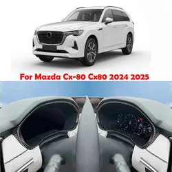 LHD RHD For mazda CX-80 CX80 2024 2025  ABS carbon Accessories front Dashboard Speedometer meter strip Car Instrument Cover