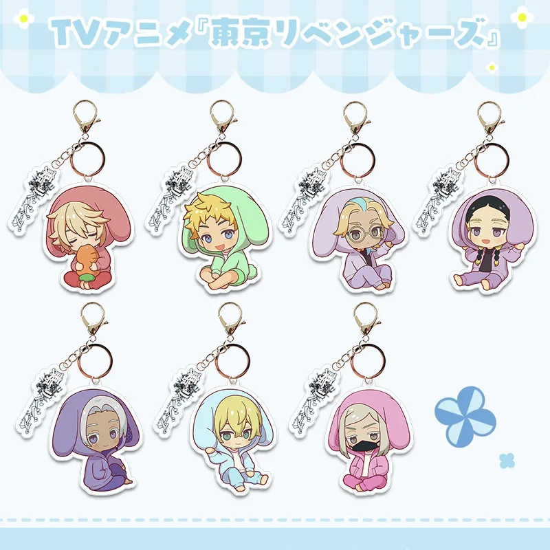 LLavero de Anime de Los Vengadores de Tokio Sano Manjiro Takashi Mitsuya, llavero para hombre y mujer, figura de dibujos animados, llavero acrílico, colgante de regalo
