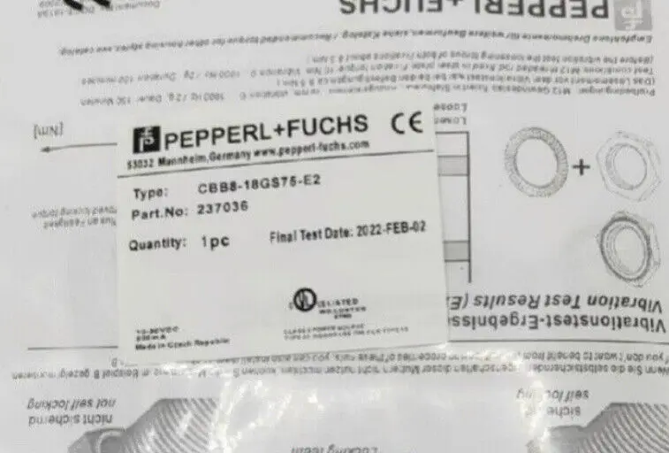 1 Uds nuevo para PEPPERL + FUCHS CBB8-18GS75-E2 Sensor envío rápido