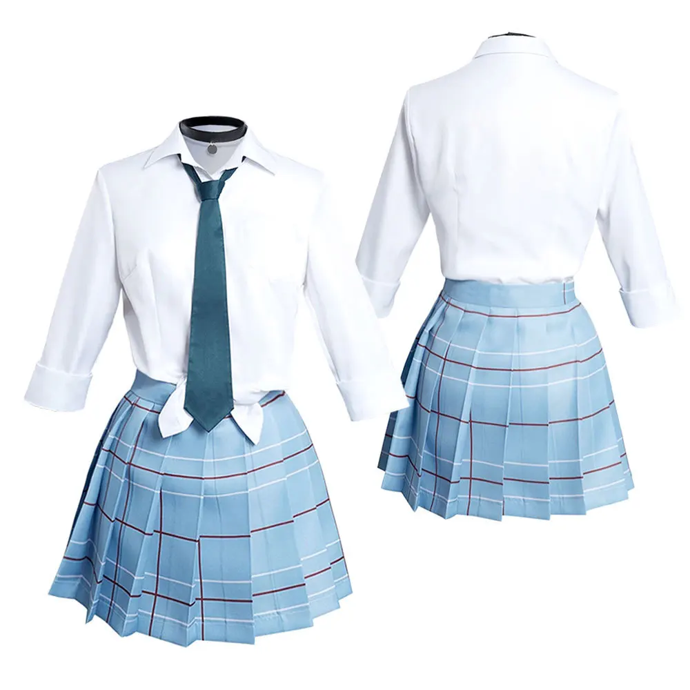 Anime My Dress-Up Darling Marin Kitagawa Cosplay Costume School Uniform Skirt Outfits Wig Bracelet Halloween Carnival Suit Prop