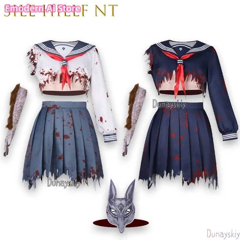 Uniforme escolar JK para mujer, traje de marinero azul marino de Hill, juego Hinako Shimizu, Cosplay kta3), Silent Hallowen, traje de fiesta de Carnaval