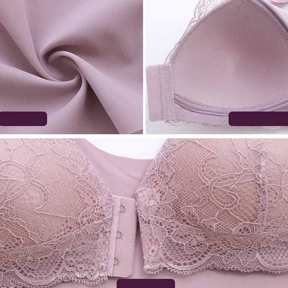 

Бесшовный бюстгальтер без стального кольца, розовый, 3xl, с пряжкой спереди, мягкий удобный цельный бюстгальтер для женщин, корректирующее фигуру, нижнее белье