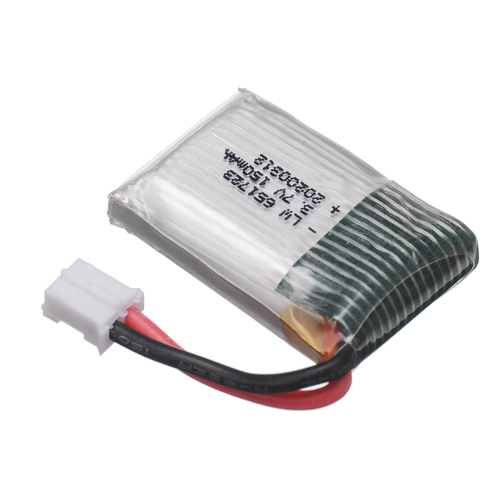 Batterie pour hélicoptère quadrirotor RC, jouets drones, E010 E011 E012 E013 Furibee F36, 5/10 V, 3.7V, 3.7 mAh, 150 V, 3.7V