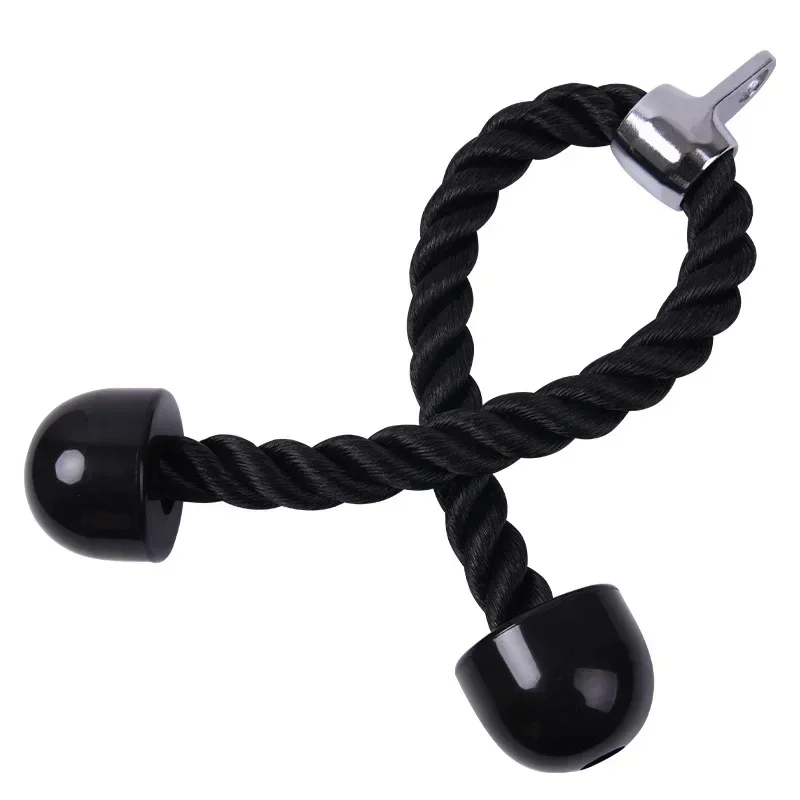 Bicep Tricep Rope Push Pull Down Cord Home Gym Accessories Workout Fitness Exercise Equipment Single/Double Head 35cm/70cm/90cm