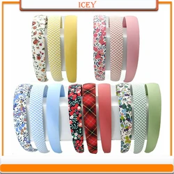 1pc Small Flower Makeup Face Wash Headbands Lattice Headwear Solid Color Scrunchie Female Hair Card Hair Fashion Accessories