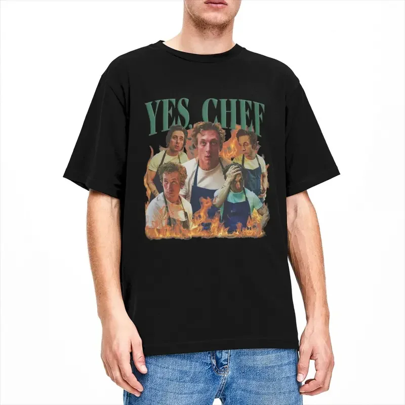 Y2K Yes Chef Jeremy Allen White The Bear Tv Show For Men Women T Shirts Merch Amazing Tee T-Shirt 100% Cotton Printed Clothes