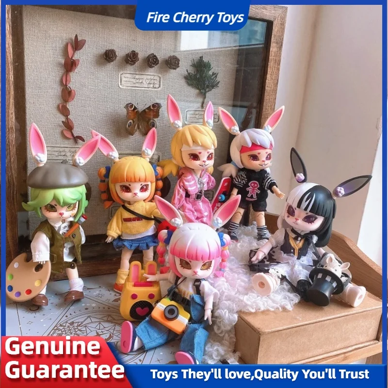 

Bonnie The Journey Of Street Blind Box Movable Joint Body Rabbit Doll Cute Elf Ob11 1/12 Bjd Doll Anime Figure Surprise Toy Gift
