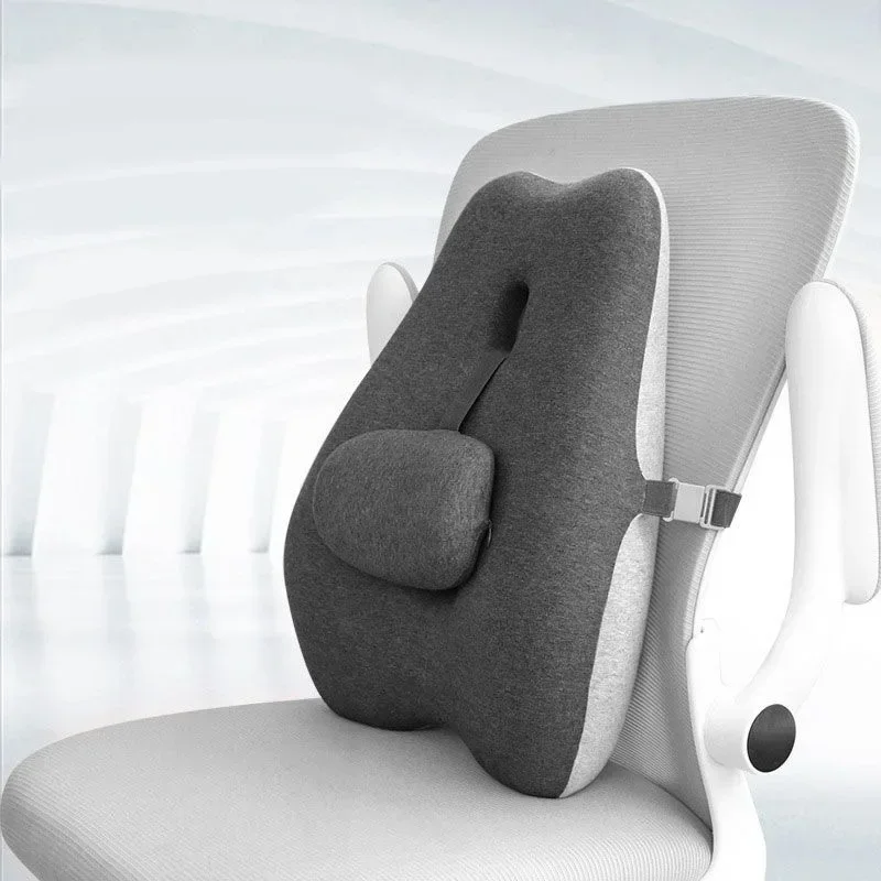 

Car Seat Office Chair Massage Back Lumbar Support Memory Cotton Ventilate Cushion Pad Back Lumbar Cushion for Car Driver