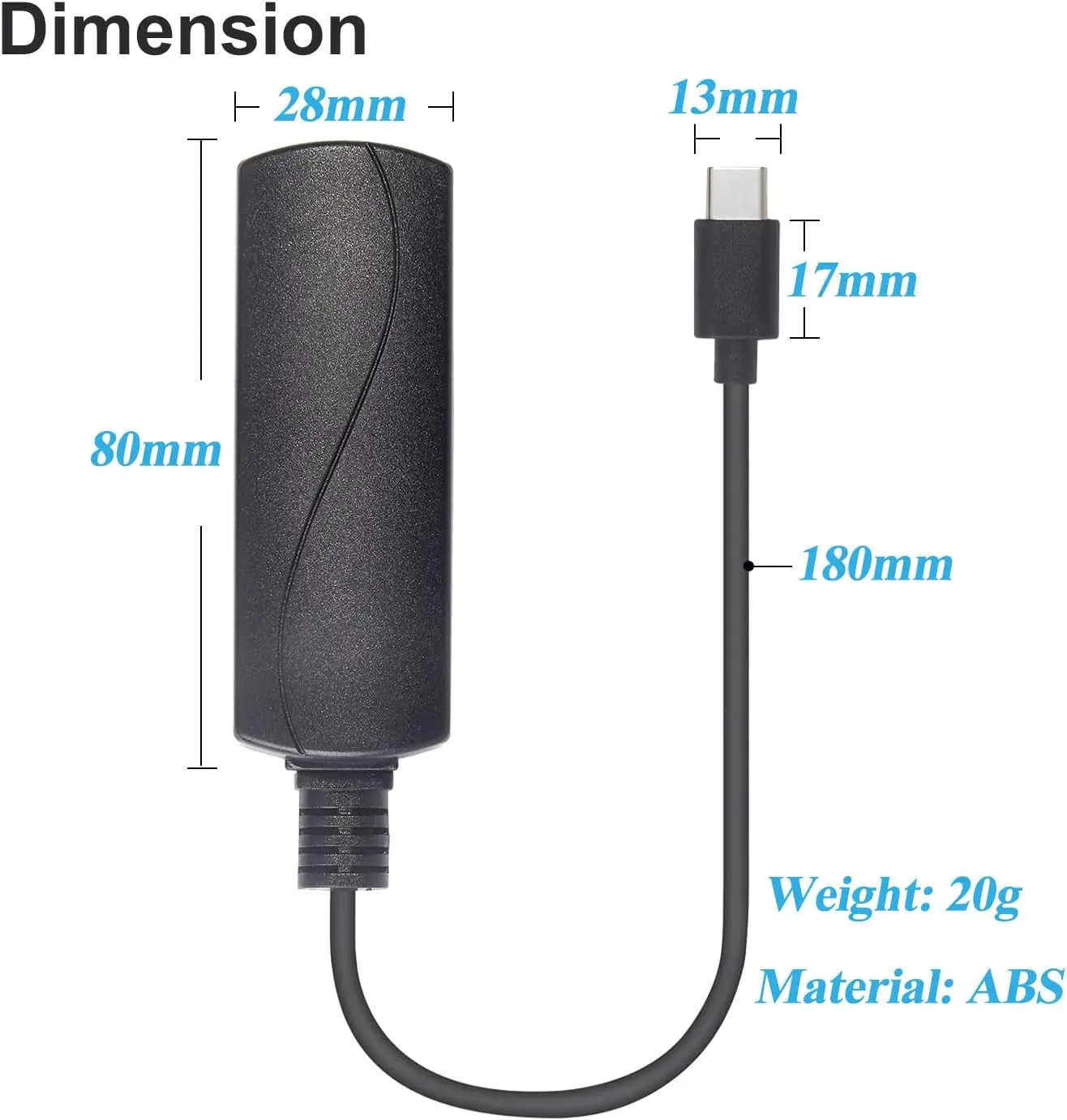 DC 37-57V 10W PoE to USB-C Driver Converter, PoE to Type-C Power Output with Ethernet Adapter, 5V/2A Output,IEEE802.3af view 5