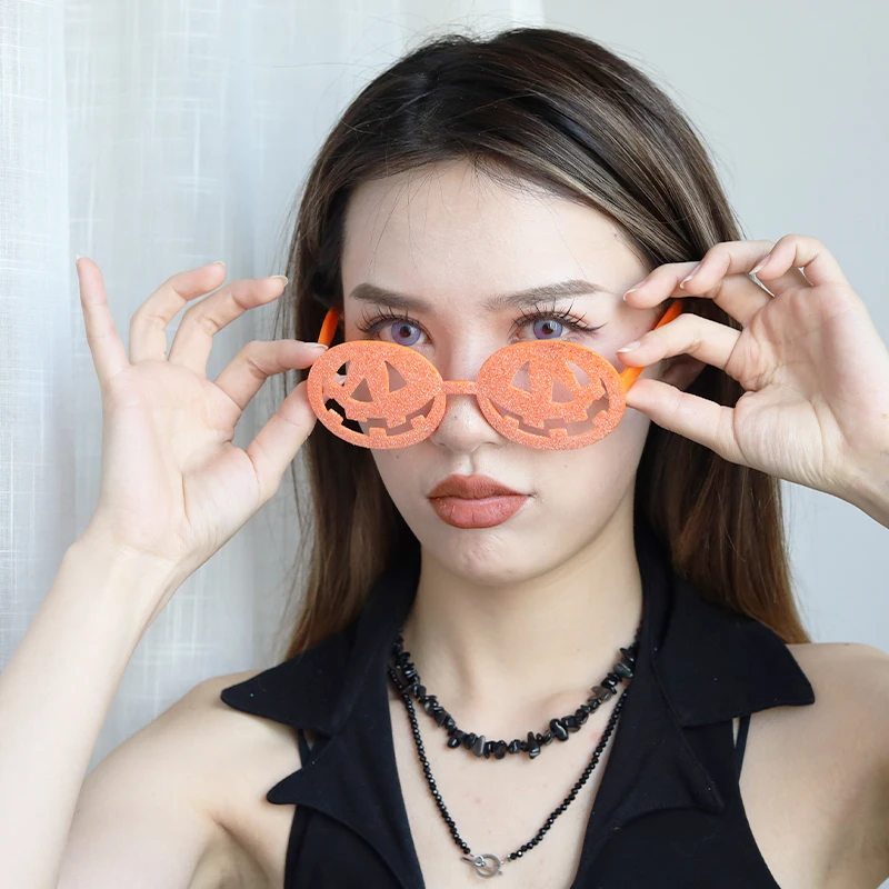 Halloween Sunglasses Cute Pumpkin Cosplay Anime Holiday Party Dress Up Props Halloween Mask Novelty Dress up Accessories