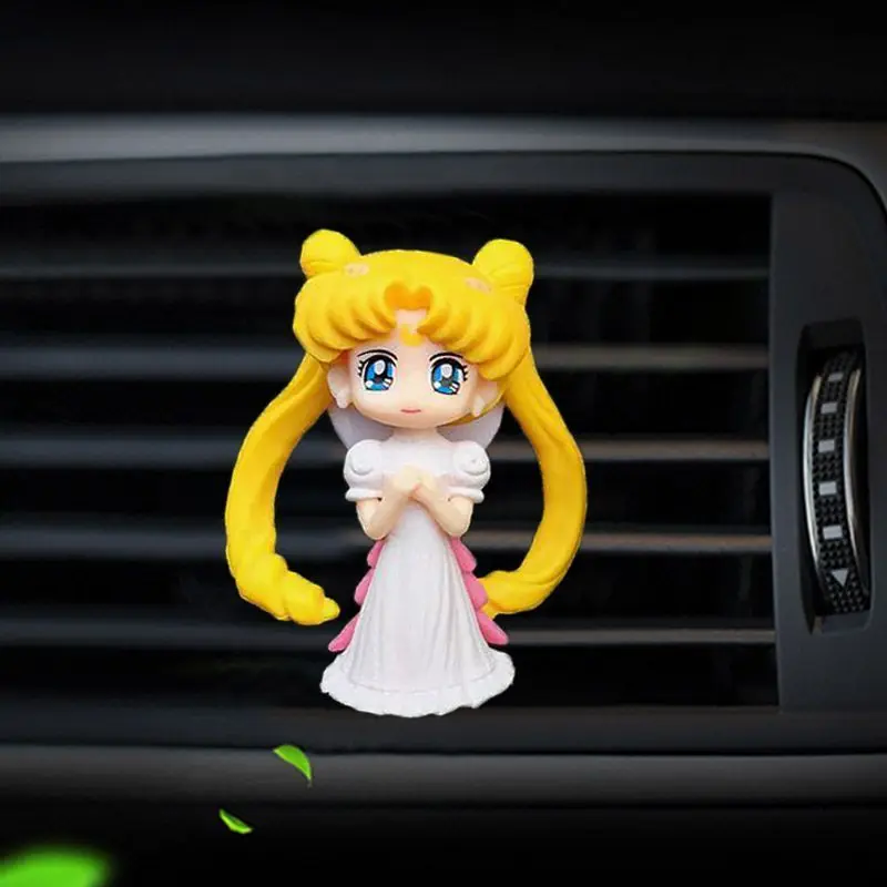 Sailor Moon Air Outlet Perfume Clip Car Air Conditioner Perfume Aromatherapy Clip Cute Car Interior Decorative Accessories