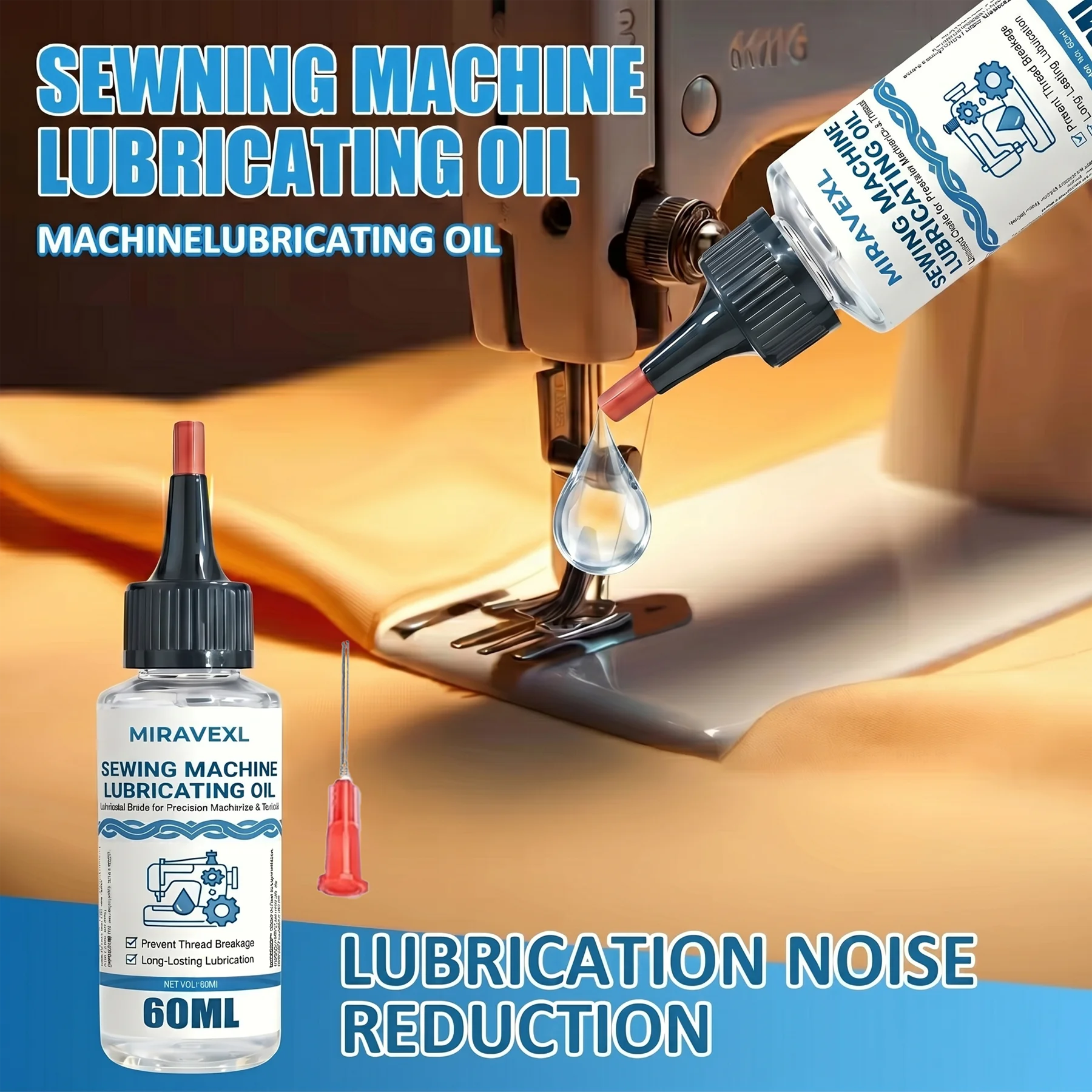 Universal Sewing Machine Lubricating Oil Precision Mechanical Lubricant Anti-Rust Gear Maintenance Tool Prevent Breakage