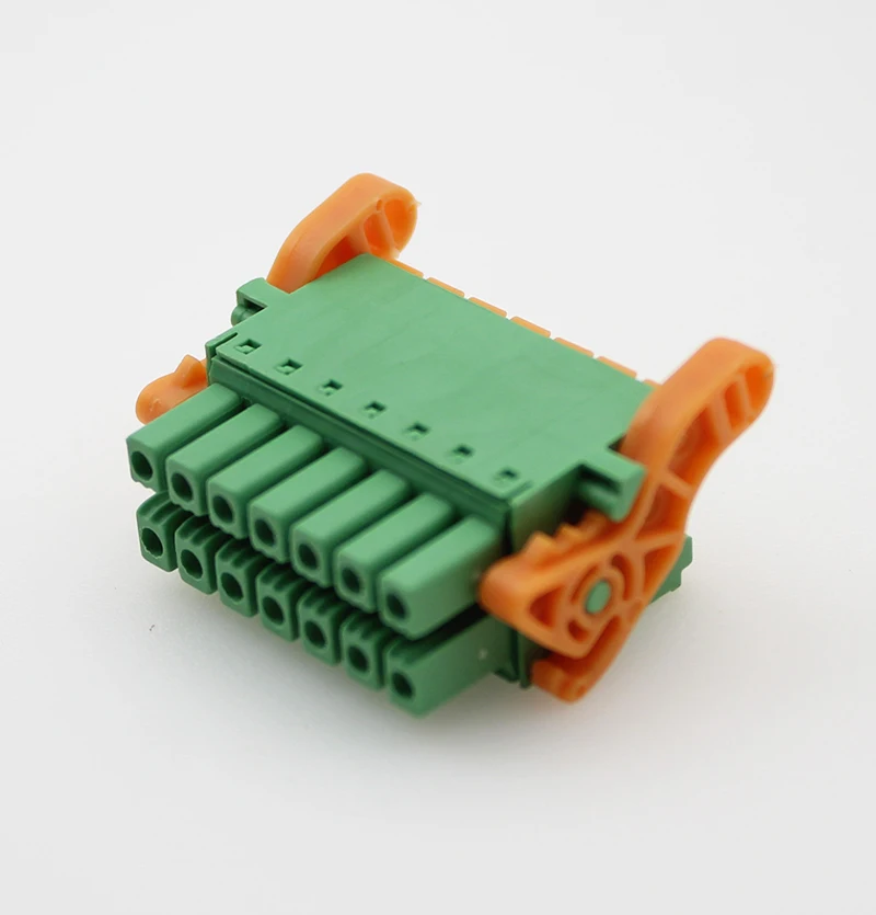 25/50PCS KF2EDGKSG 15EDGKNHG DFMC1.5-ST-3.5-LR 3.5mm Green Double Layer Spring Terminal Block With Lever Wings