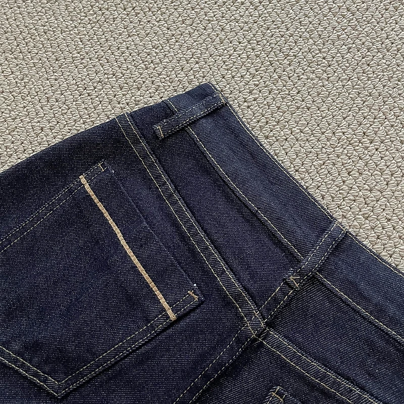 Nuovi pantaloni in denim retrò a vita alta per le donne Tasche alla moda Design Jeans casual larghi Pantaloni femminili versatili stile coreano