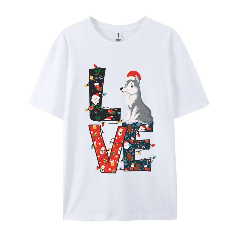 Rife Student Top T-shirts Wolf Lover Xmas Ornament Decor Ugly Ch T-shirt Custom Tops & Tees Simple Style Tops Shirts