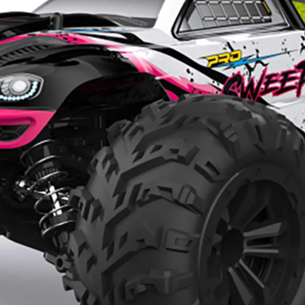 

Gift 1/16 SCY 16101Pro 4X4 RC Monster Truck LED Light 390 Brushed Motor Simulation Truck Model Vehicle for Adults Collectors