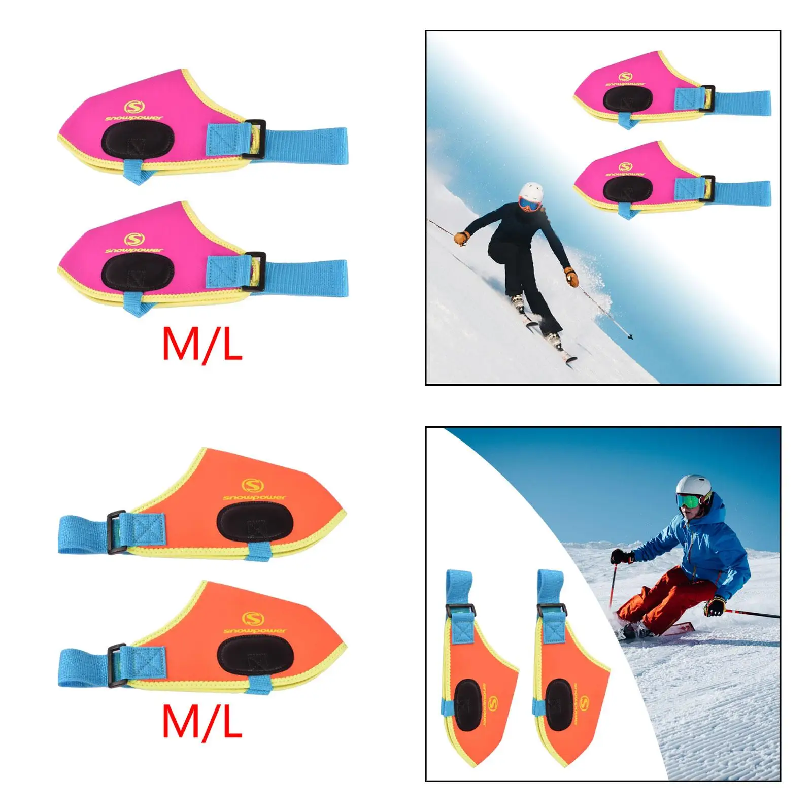 Insulated Ski Boot Covers Windproof Waterproof Neoprene Warmer for Double Board Snow Boots Winter Use