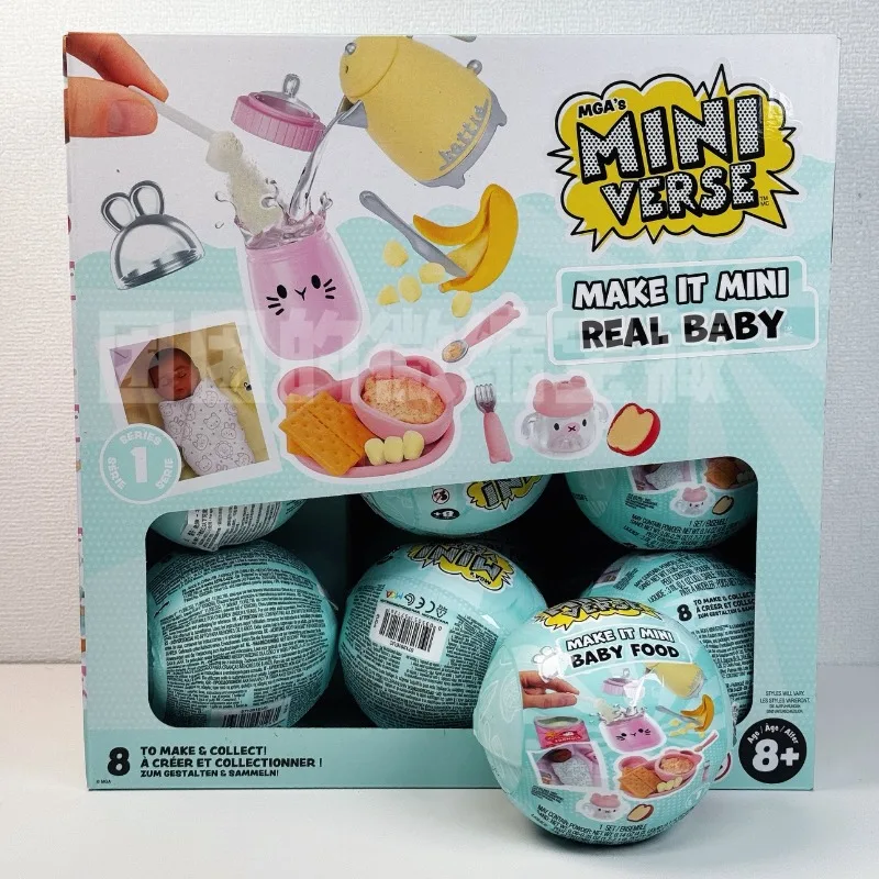 دمية مفاجأة جديدة MGA Miniverse DIY لعبة طعام تكميلية للأطفال كرة صغيرة للفتيات لعبة يدوية مفضلة