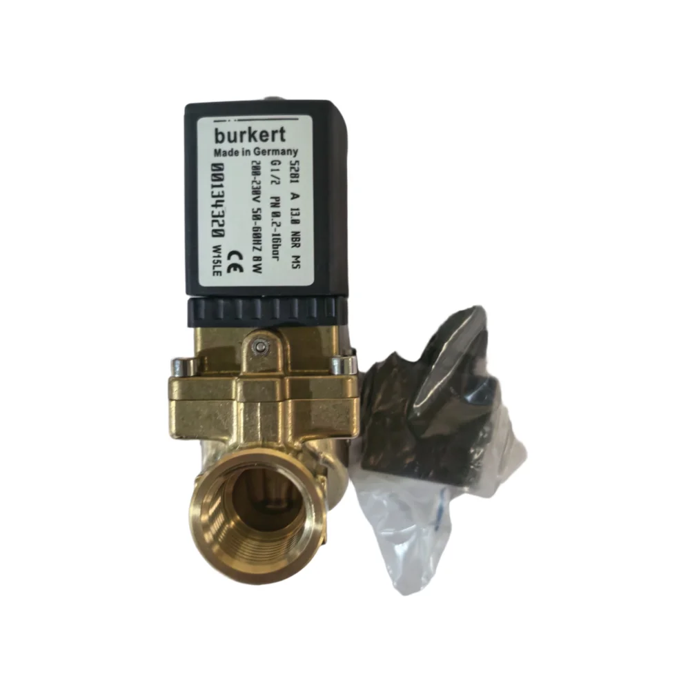 5281 Seried 0134317 BURKERT Type Solenoid Valve G1/2 00134318 00134320 2/2 Usually Closes 13.0 Flow Hole, NBR Sealed Brass Valve