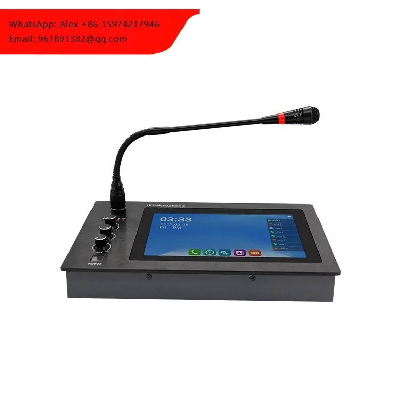Zycoo Console IP Paging Gooseneck Microphone SIP-M20