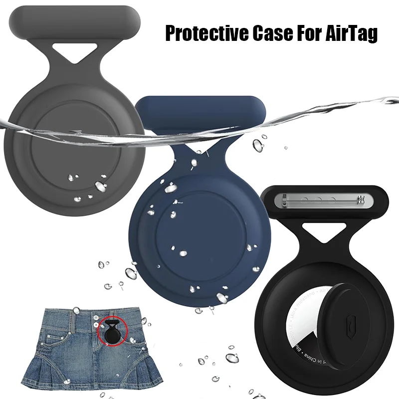 อุปกรณ์ติดตามแท็กอากาศหมุดเข็มกลัดที่ซ่อนอยู่เคสป้องกันกันน้ำเคสซิลิโคนสำหรับเด็กกันของหาย
