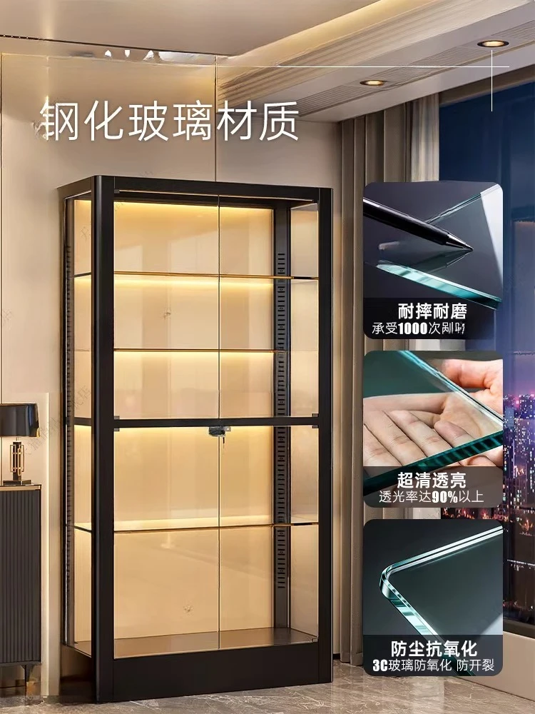 Storage Display Rack Floor Figure Display Cabinet Ornament Display Box Shelf