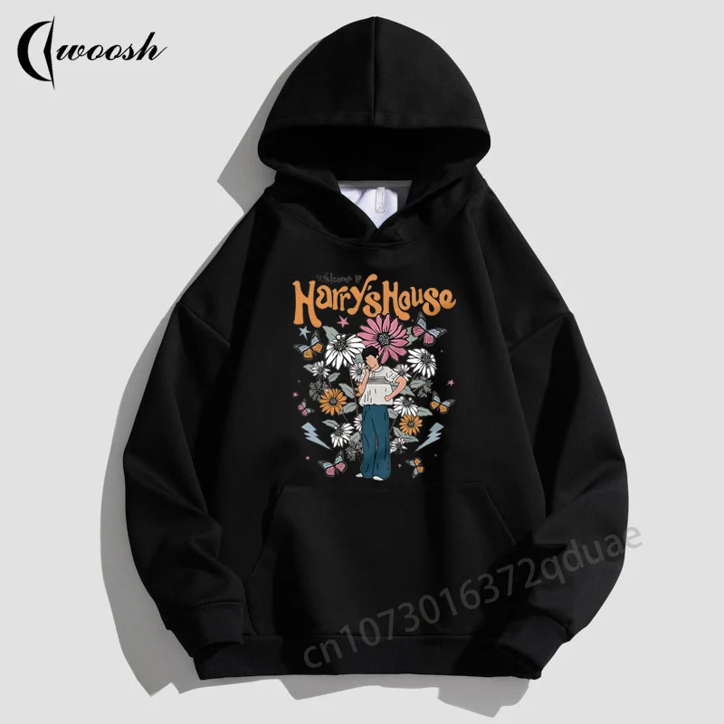 Harrys House Hoodies Cotton Womens Oversized Jacket Luxury Brand Streetwear Harajuku Printing Pullover Trend Hooded Sweatshirts