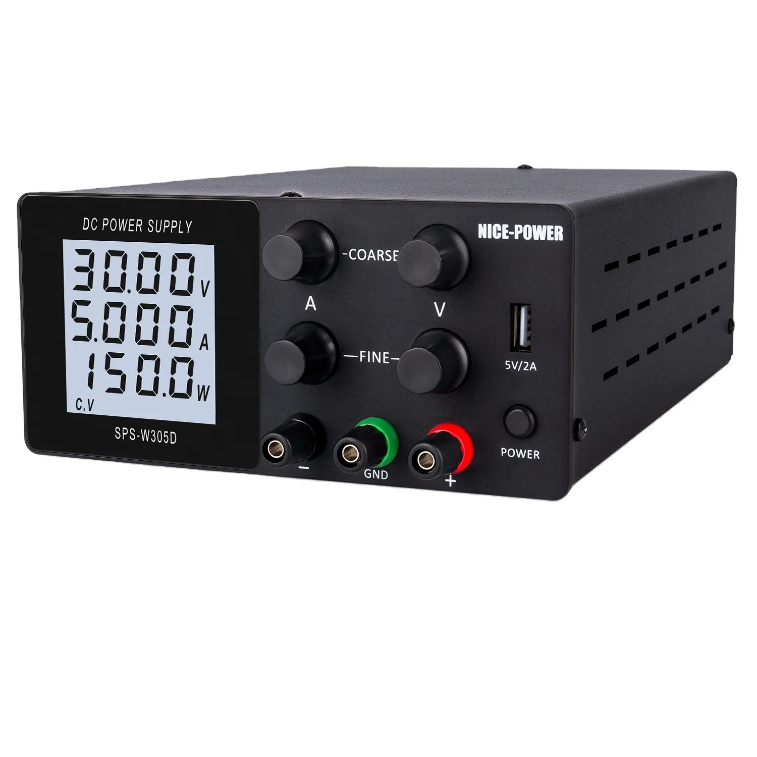 Factory Direct Sales SPS-W305D Regulated DC Power Supply 30V 5A 10A /120V 3A Adjustable Maintenance Switching Power Supply