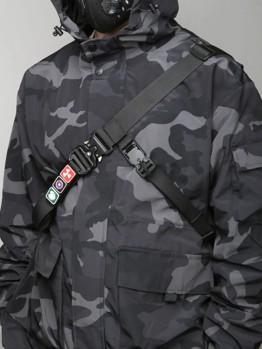 Outdoor Riding Tactical Stability Three-point Auxiliary Strap Magnetic Quick Disassembly Straps Backpack Accessories