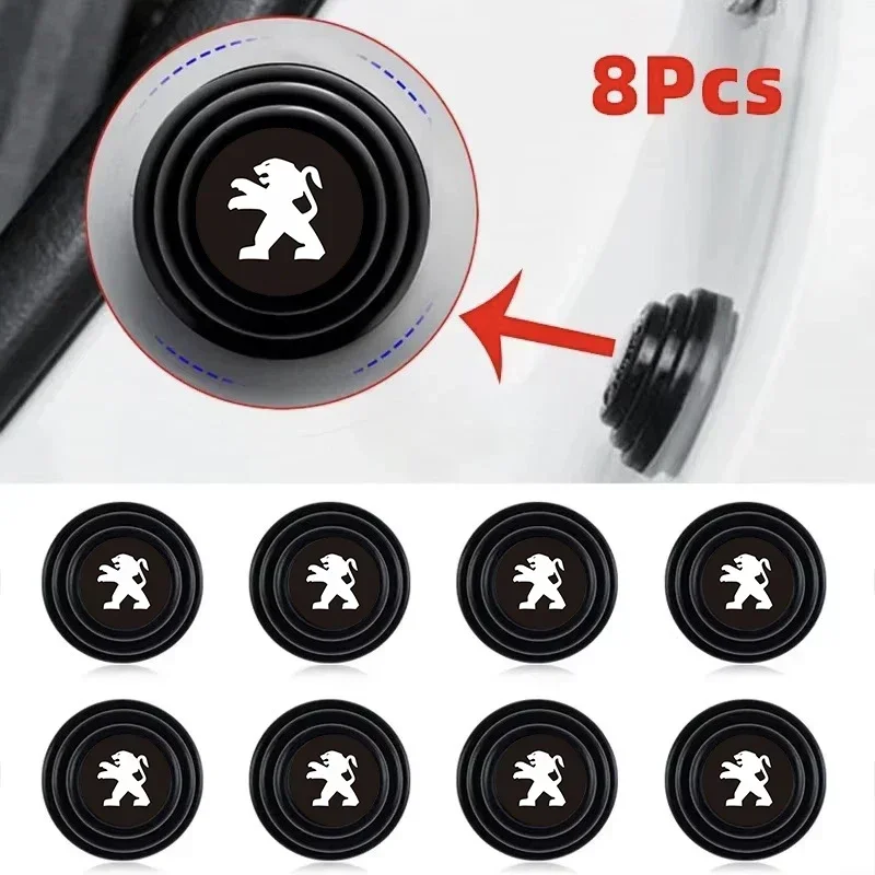 

4PCS Car Door Edge Guards - Silicone Anti-Collision Protector Compatible with Peugeot 206/207/208/308/508, Universal Fit Bumper