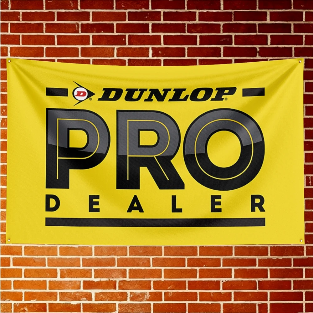 Custom Dunlop Tires Flag Premium Soft Banner Wall Hanging Tapestry For In&Outdoor Holiday Celebration Themed Event Home Decor