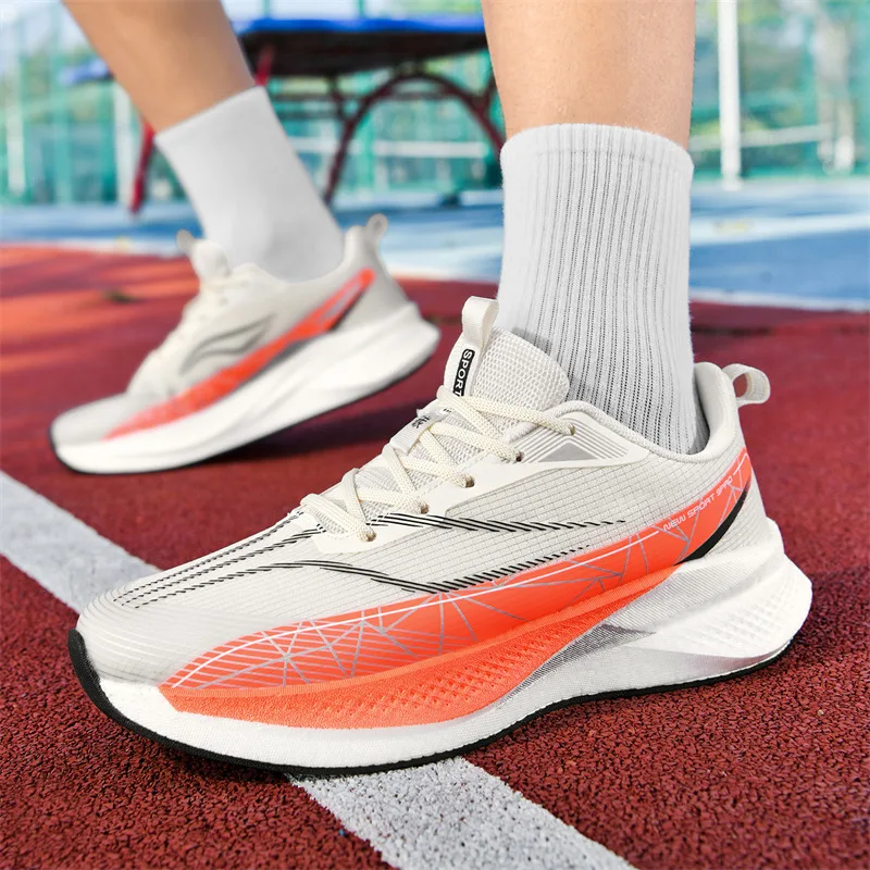 

Scarce Supply of Unisex Soft-Soled Lightweight Casual Sports Shoes with Carbon Plate Shock Absorption and Anti-Slip Features for Outdoor Jogging