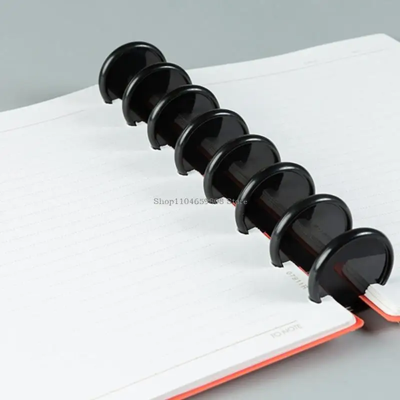 Discos enlace libro plástico 50 piezas anillos enlace redondos discboo para accesorios álbumes recortes