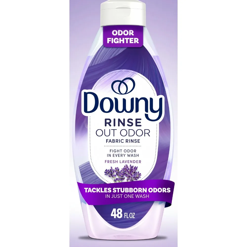 

Lavender Laundry Odor Remover & Fabric Softener, HE Compatible, Safe for All Fabrics & Sensitive Skin, 48oz Pack of 4