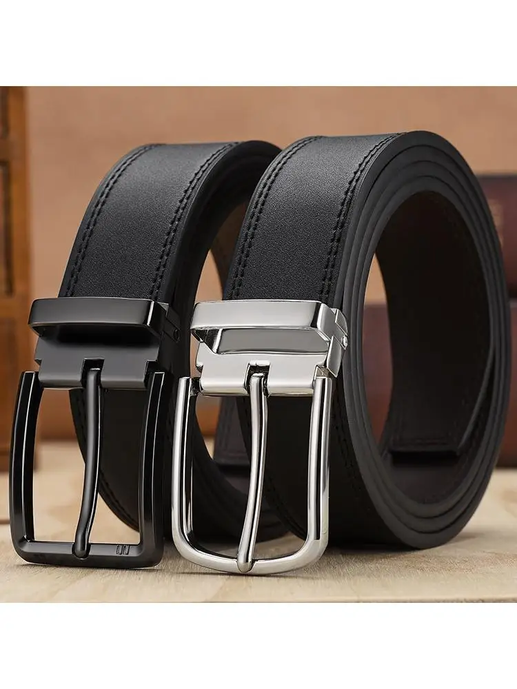 

24 Real Preferred Cowhide Men Belt Classic Alloy Buckle Genuine Leather Business Jeans Western Pants Casual Clothing Accessories