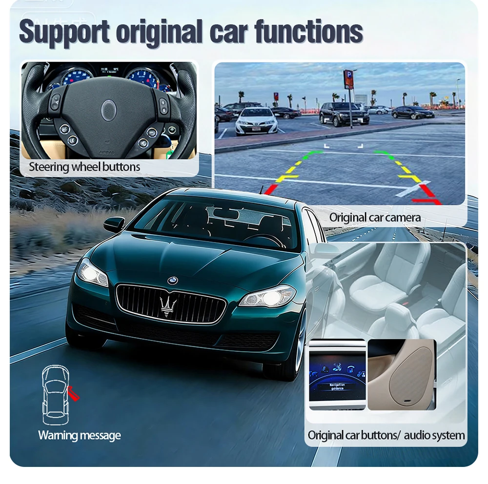 AUTOTOP Kabelloses Android Auto Carplay für Maserati Quattroporte GranTurismo GT GranCabrio Mirror Link GPS-Navigation Auto-Modul – Detail 11