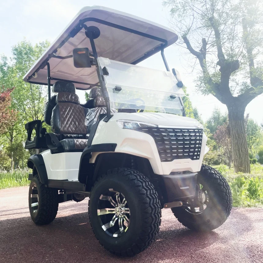 

Guaranteed Fast Shipping Golf Cart Electric/Gas Powered Truck Street Legal 60V 72V Lithium Hunting 4 Seater Golf Cart