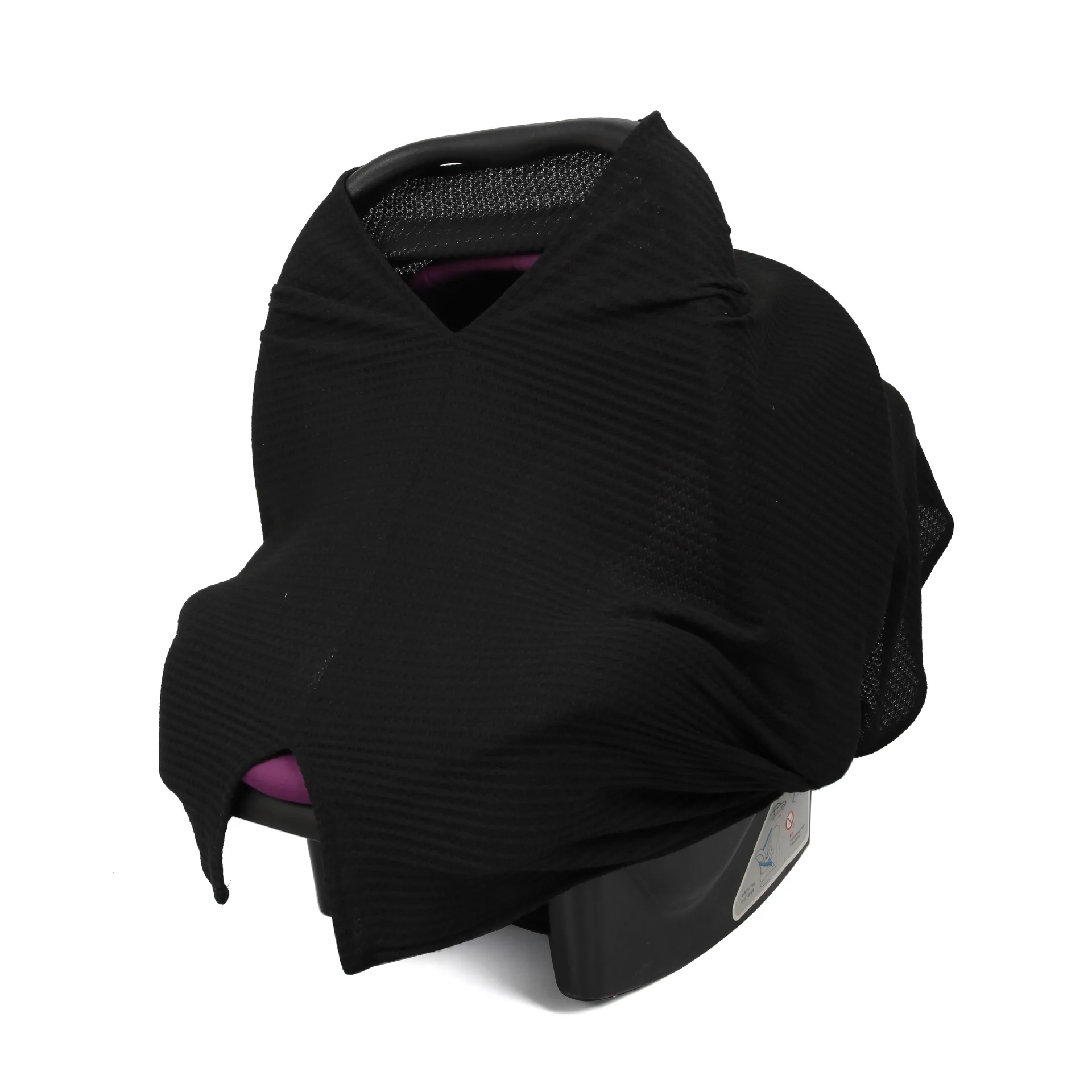 Multifunktionale Baby-Stilldecke aus Waffelstoff, Elastisches Stilltuch, Praktischer Winddichter Sonnenschutz-Schal, Kinderwagen-Abdeckung – Detail 9