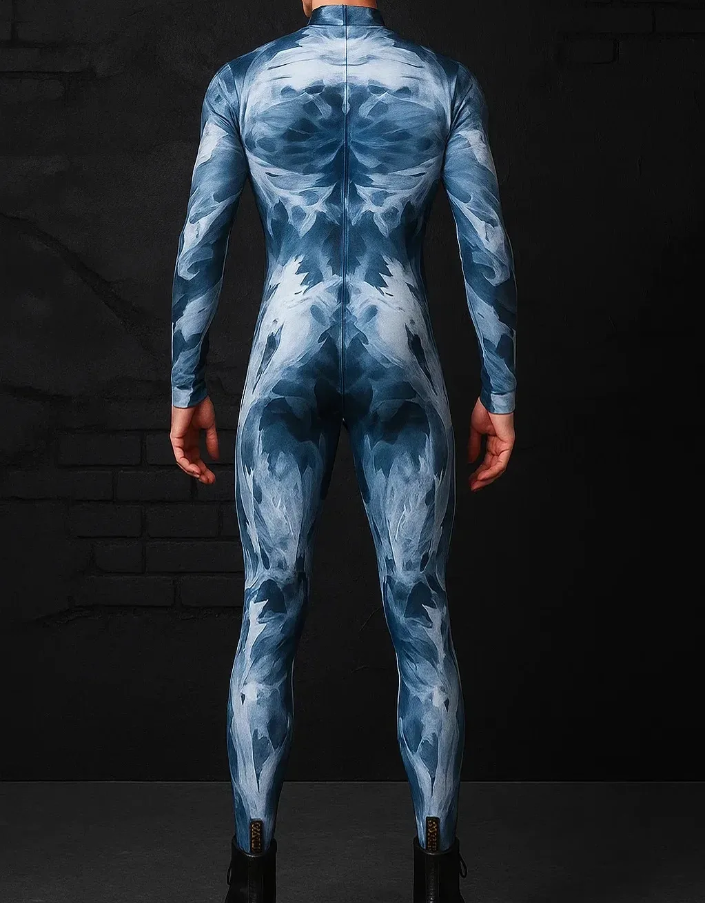 Herren Halloween Cyberpunk Jumpsuit 3D Digitaldruck Roboter Zentai Erwachsenen Cosplay Catsuit Bodysuit Karneval Rennrad Kostüm – Detail 7