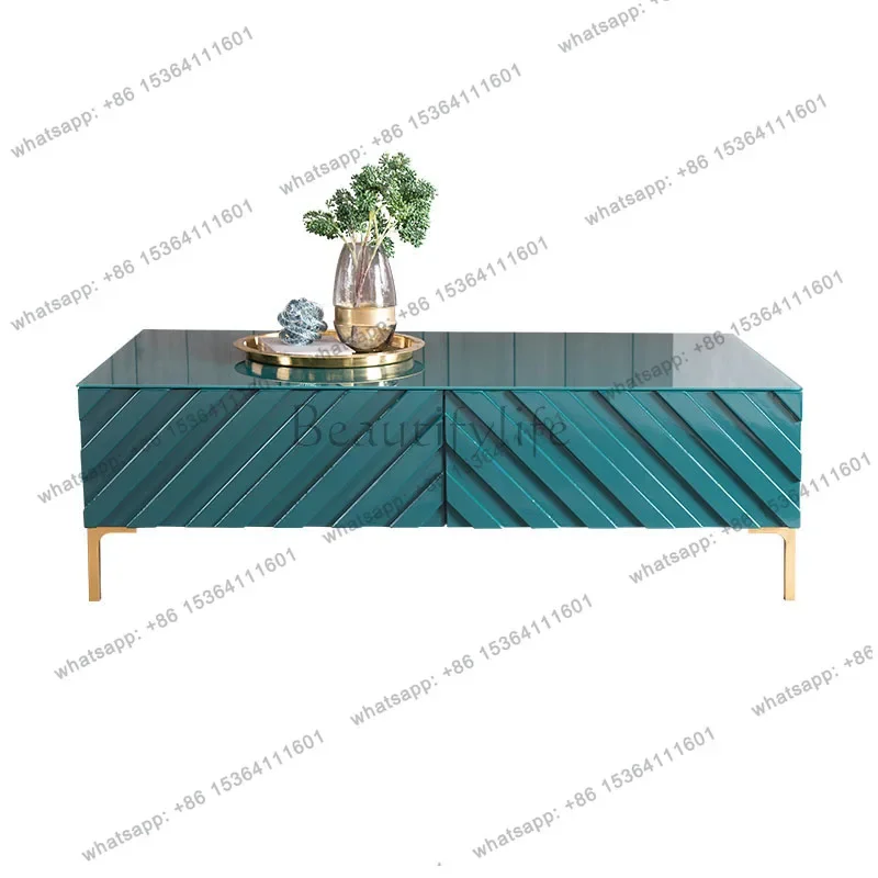 

yj5 Американский кофейный столик из березы в стиле легкой роскоши для дома, гостиной, небольшой квартиры, современный простой кофейный столик-тумба